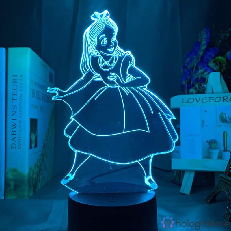 Lampe 3D Alice aux pays des merveilles 6