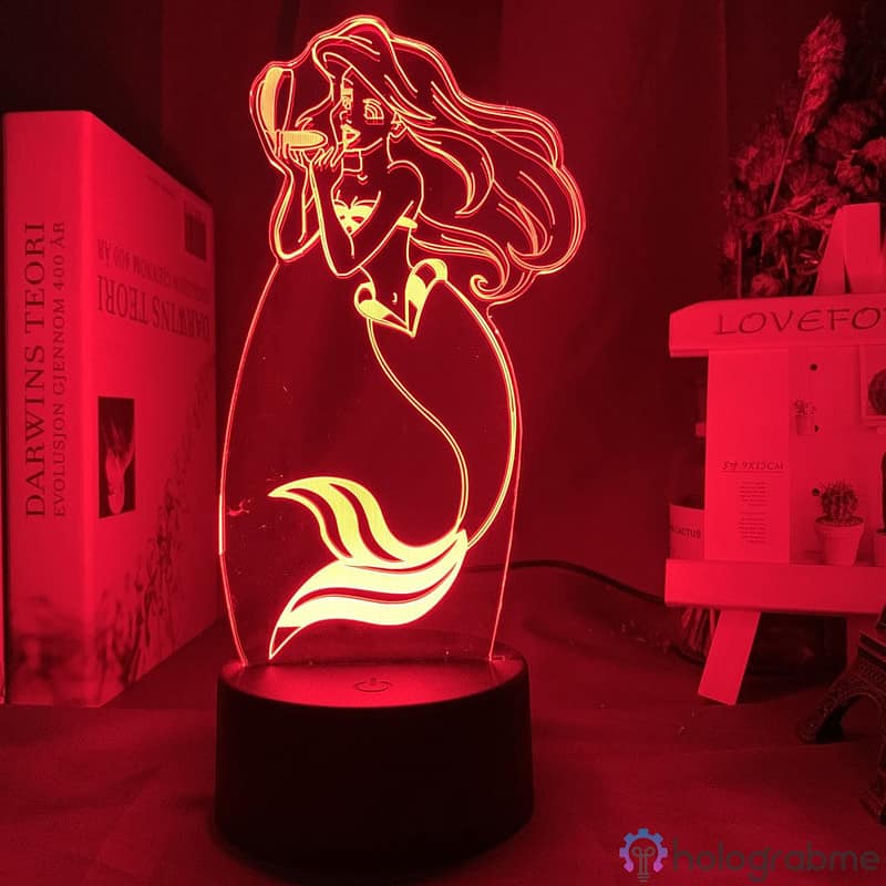 Lampe 3D Ariel La Petite Sirene 1