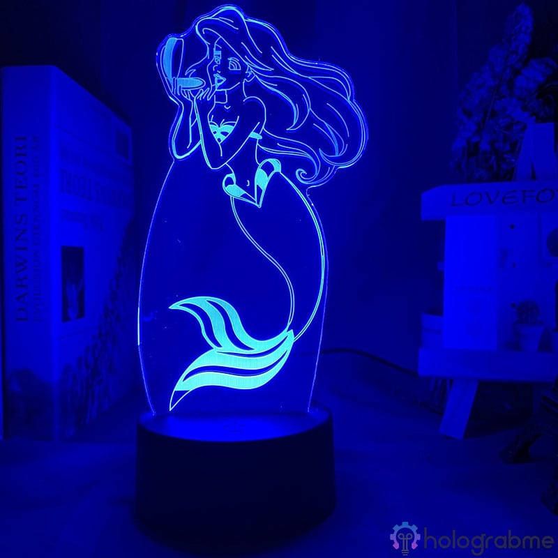 Lampe 3D Ariel La Petite Sirene 3