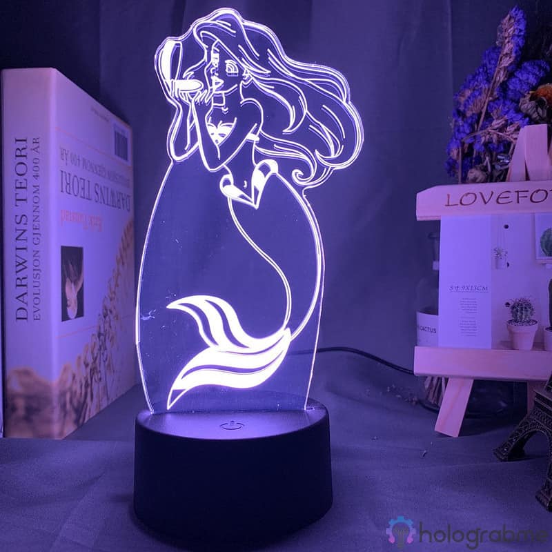 Lampe 3D Ariel La Petite Sirene 4