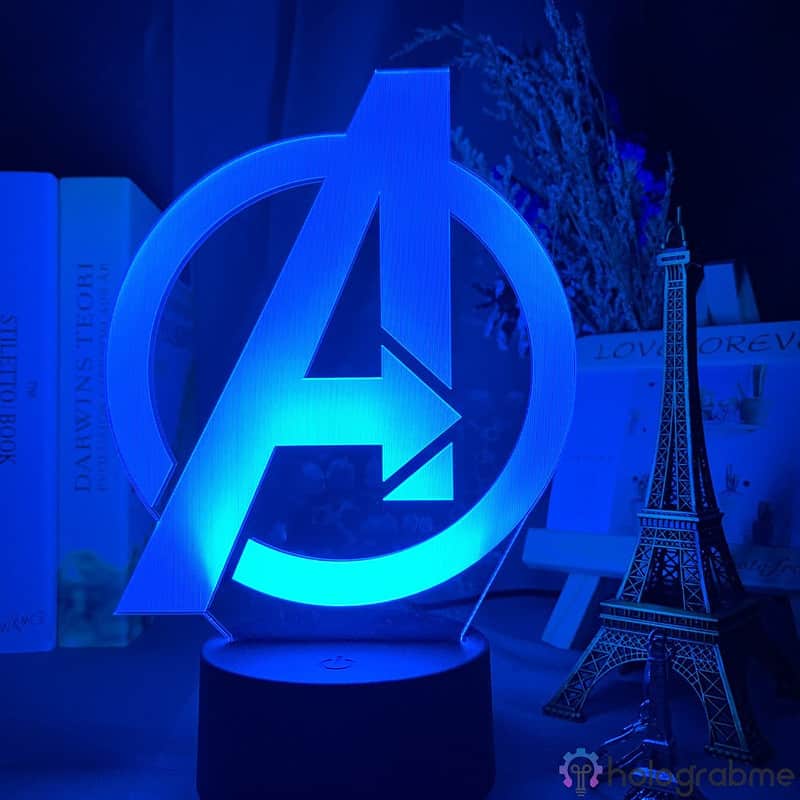 Lampe 3D Avengers Logo 4