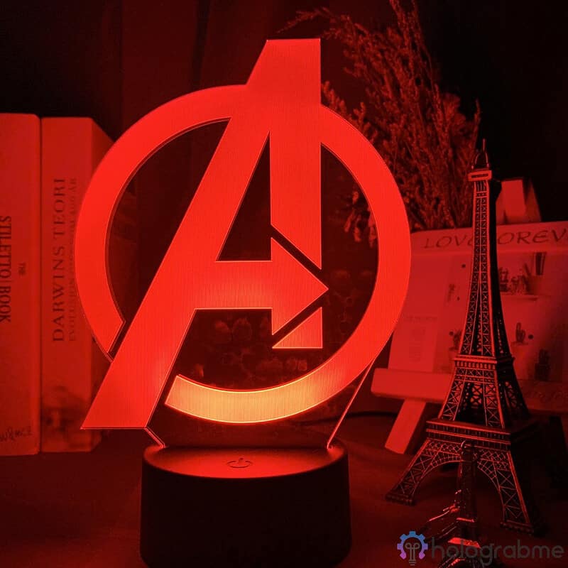 Lampe 3D Avengers Logo 6