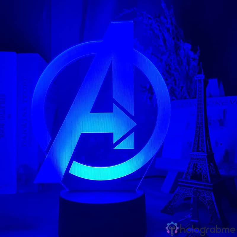 Lampe 3D Avengers Logo 7