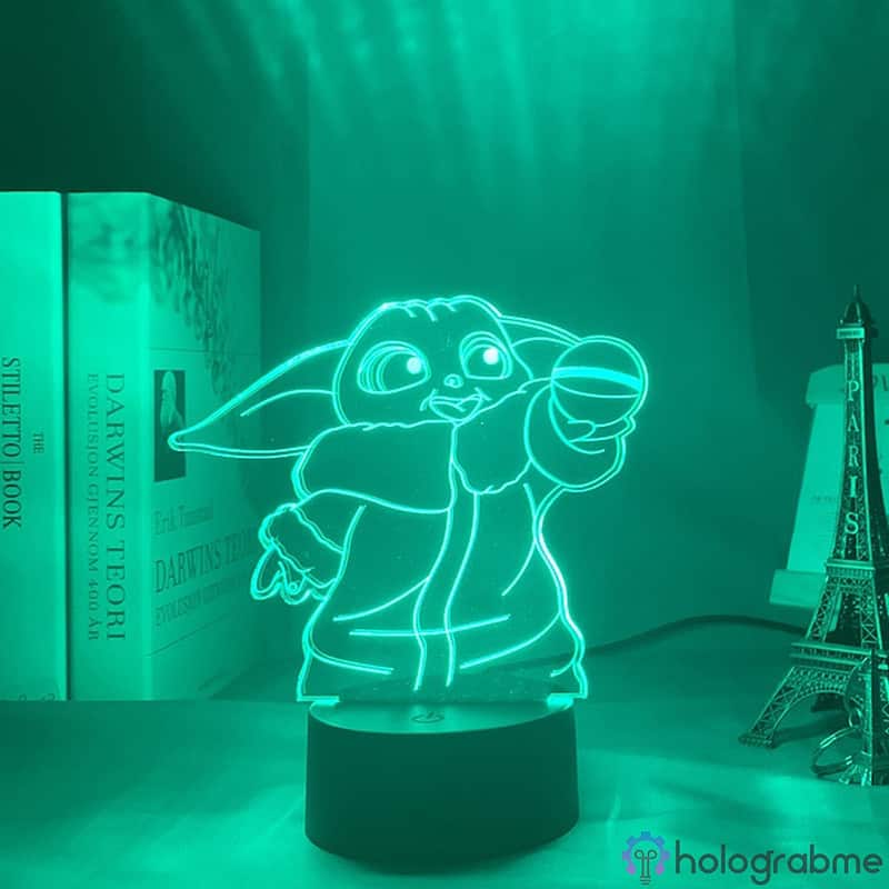 Lampe 3D Baby Yoda 2