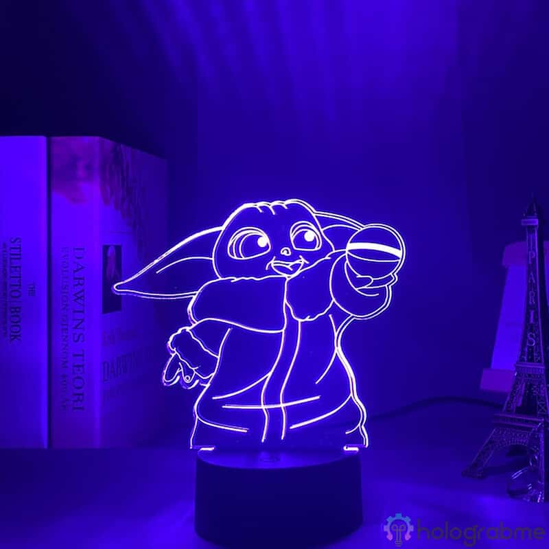 Lampe 3D Baby Yoda 4