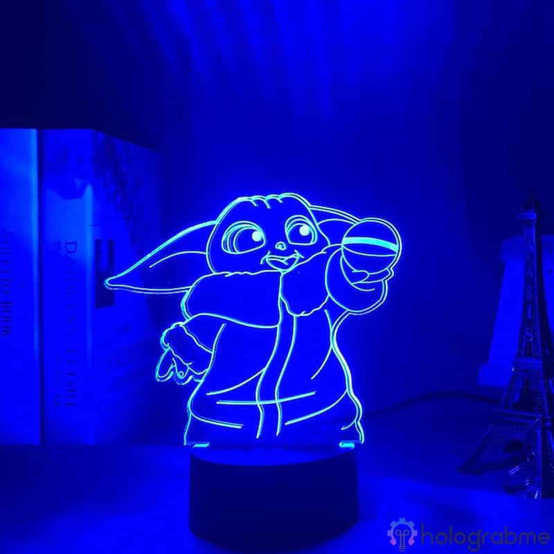 Lampe 3D Baby Yoda 5