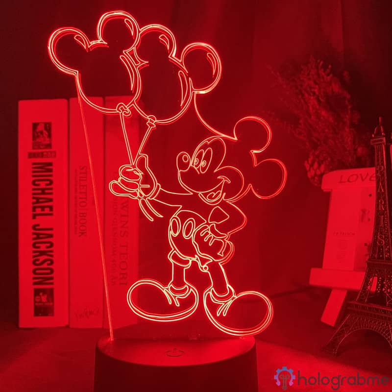 Lampe 3D Ballon Mickey 3