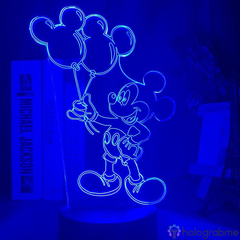 Lampe 3D Ballon Mickey 5