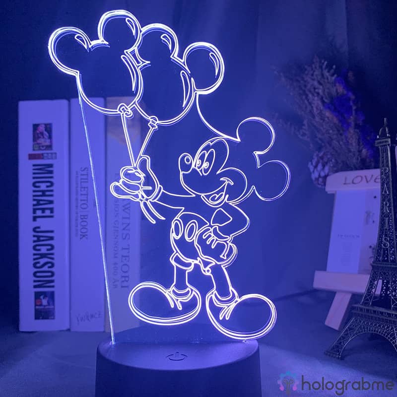 Lampe 3D Ballon Mickey 6
