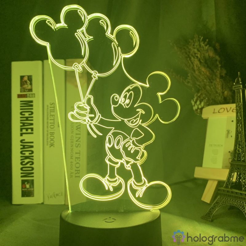 Lampe 3D Ballon Mickey 7