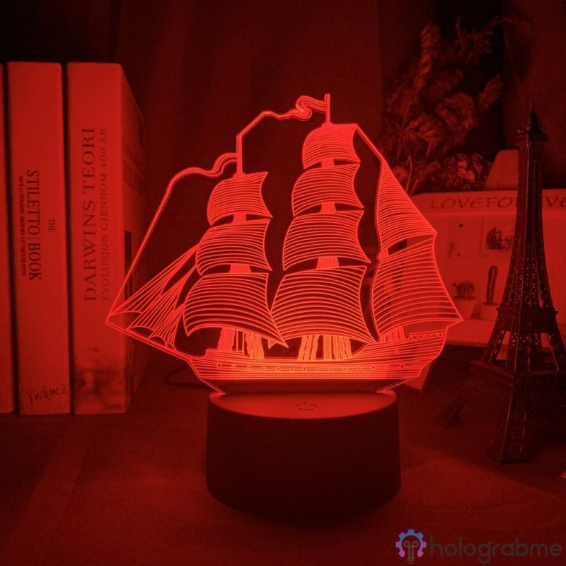 Lampe 3D Bateau Pirate 1