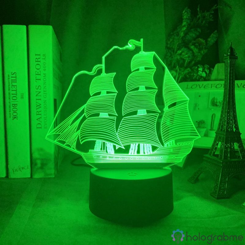 Lampe 3D Bateau Pirate 2