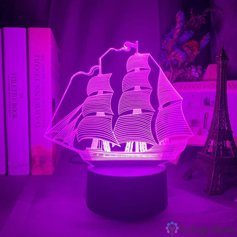 Lampe 3D Bateau Pirate 7