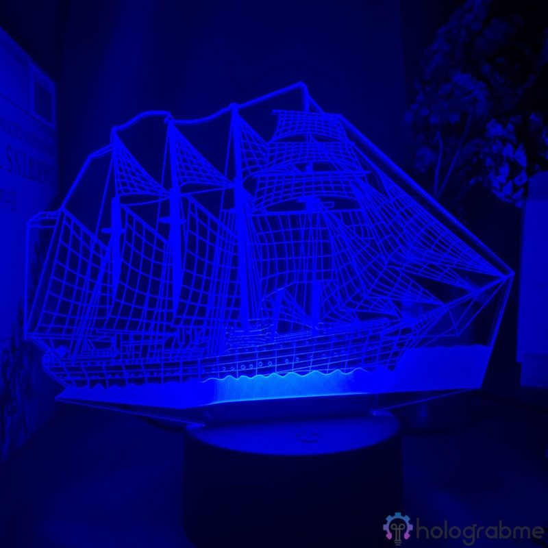 Lampe 3D Bateau a Voiles 2