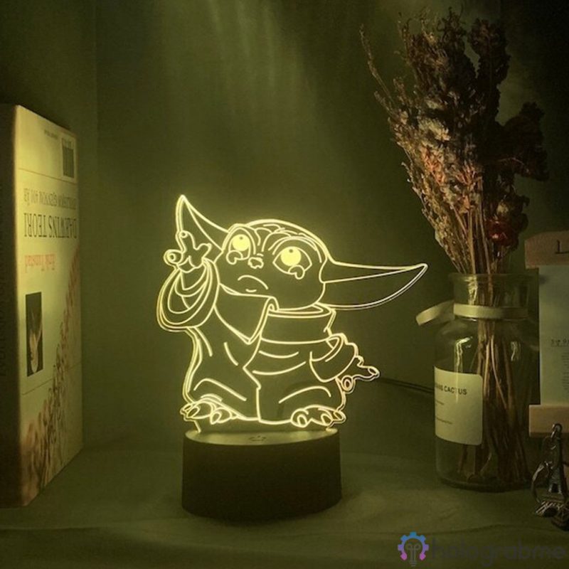 Lampe 3D Bebe Yoda 3