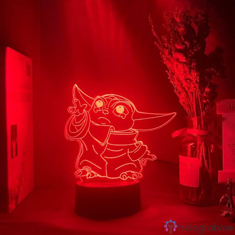 Lampe 3D Bebe Yoda 4