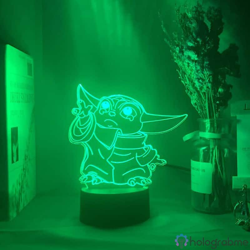 Lampe 3D Bebe Yoda 5