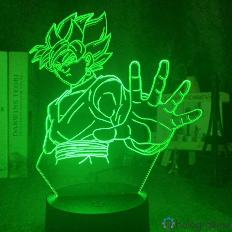 Lampe 3D Black Goku Rose 2