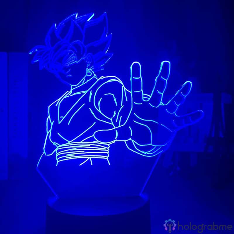 Lampe 3D Black Goku Rose 3