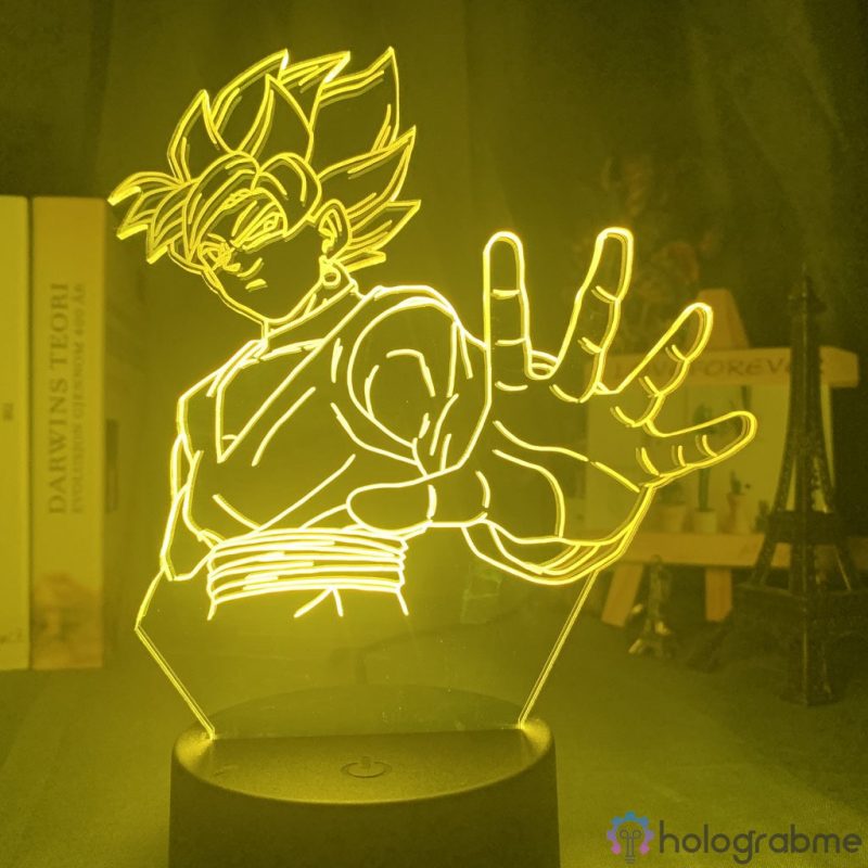Lampe 3D Black Goku Rose 5