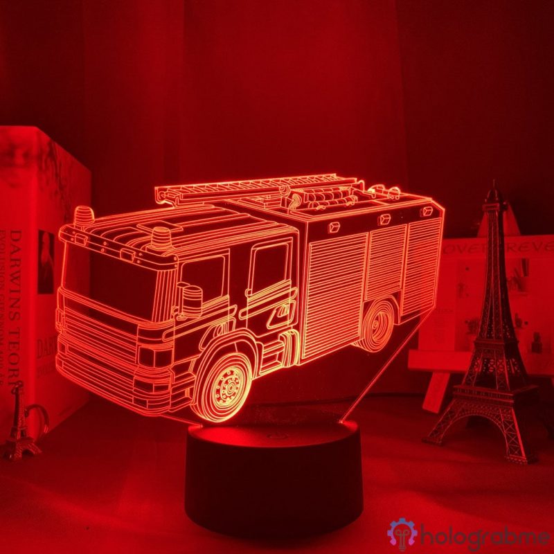 Lampe 3D Camion Pompier 1