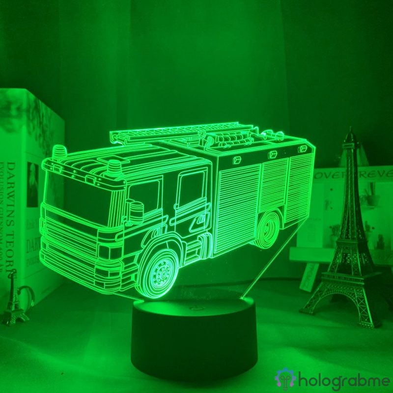 Lampe 3D Camion Pompier 2