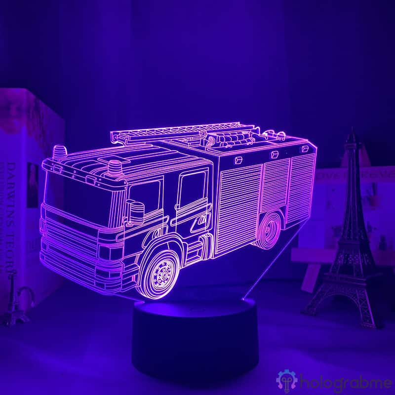 Lampe 3D Camion Pompier 7