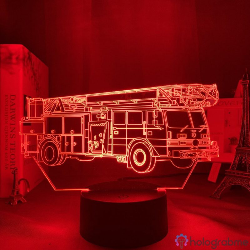 Lampe 3D Camion de Pompier 1
