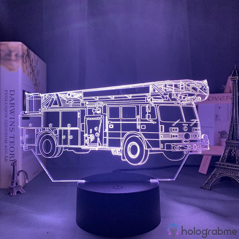 Lampe 3D Camion de Pompier 4
