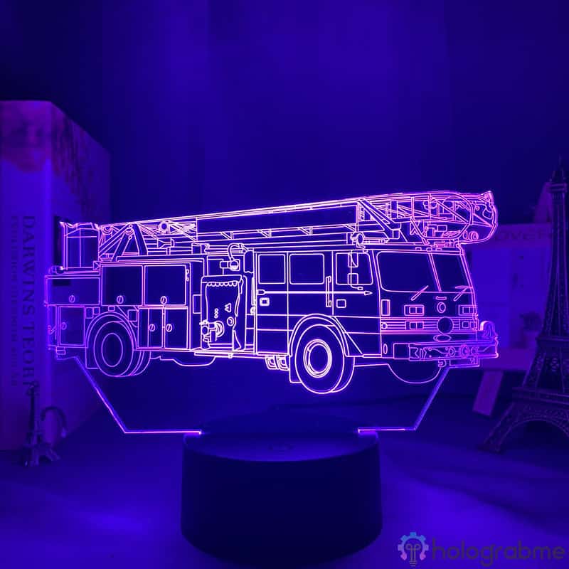 Lampe 3D Camion de Pompier 7