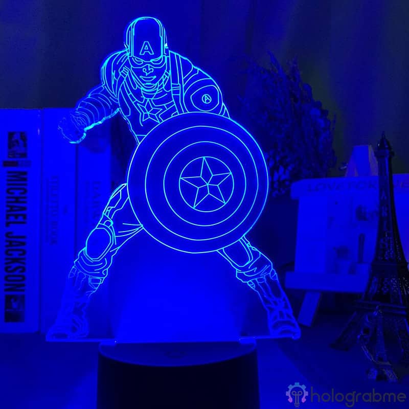 Lampe 3D Captain America 4