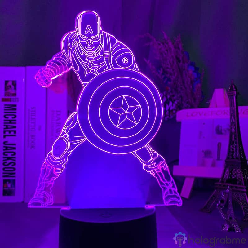 Lampe 3D Captain America 6