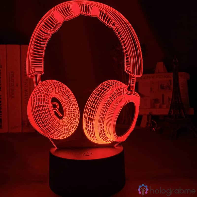 Lampe 3D Casque Audio 1