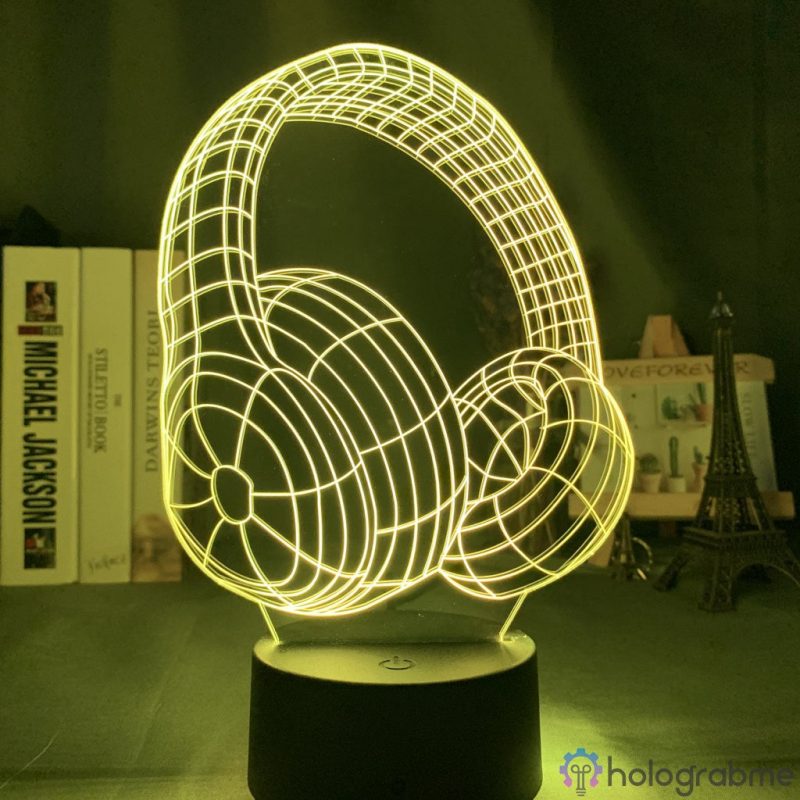 Lampe 3D Casque Musique 5