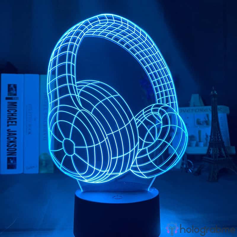 Lampe 3D Casque Musique 6