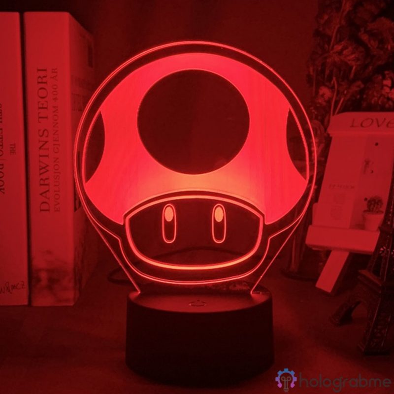 Lampe 3D Champignon Mario 1