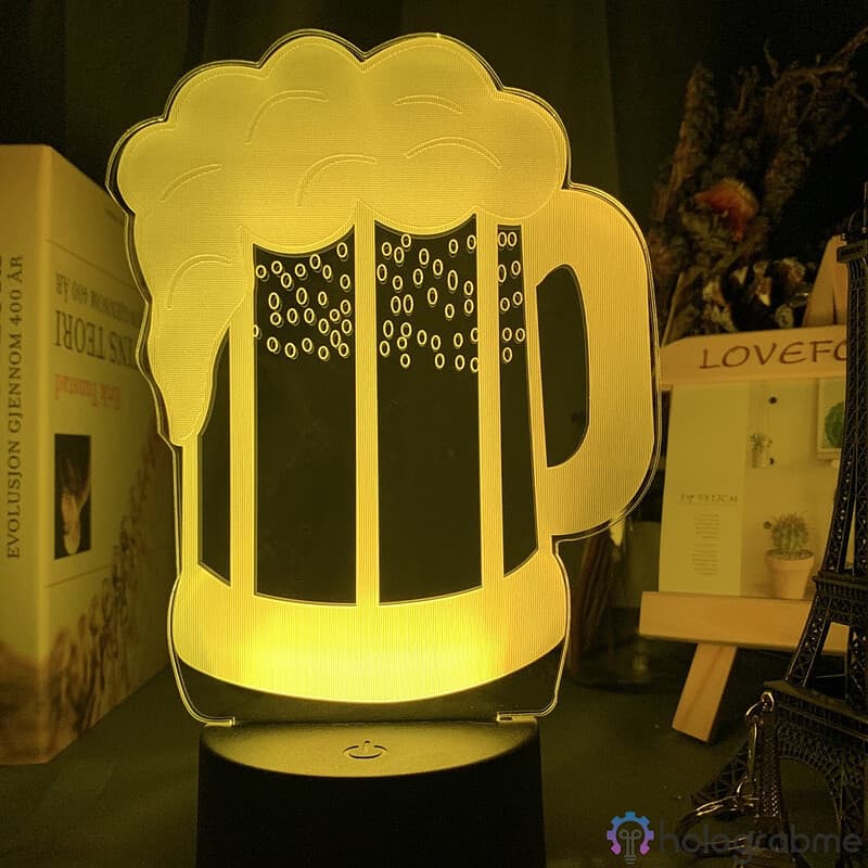 Lampe 3D Chope de Biere 5