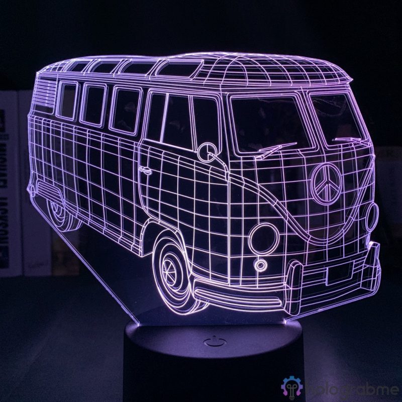 Lampe 3D Combi VW Peace and Love 4