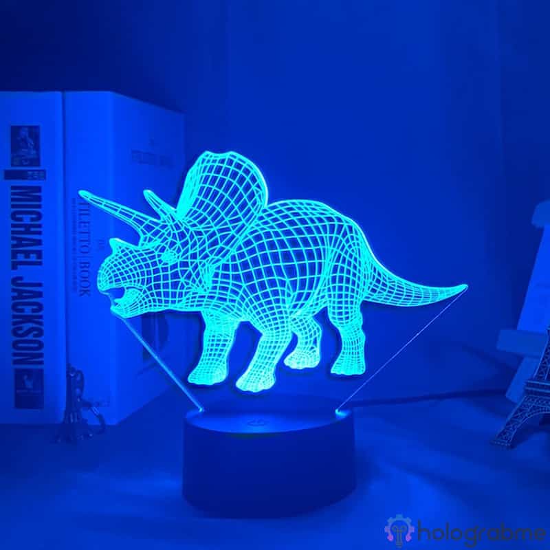 Lampe 3D Dinosaure Triceratops 3