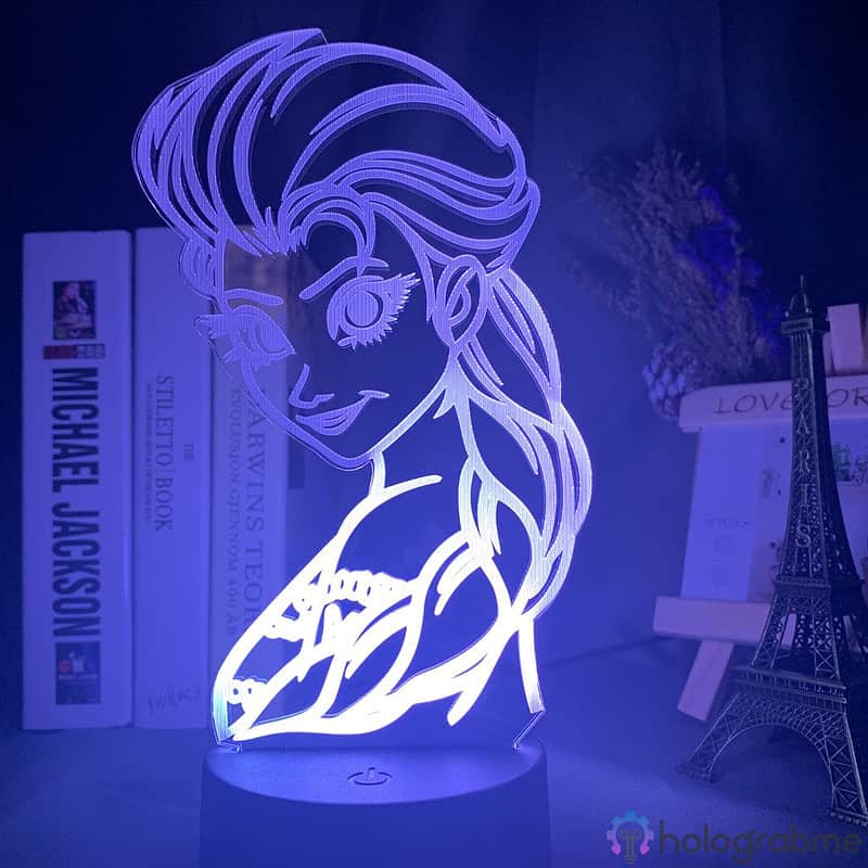 Lampe 3D Elsa Reine des Neiges 2 4
