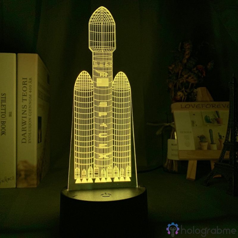 Lampe 3D Fusee Ariane 7