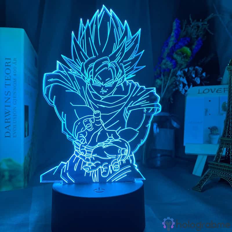 Lampe 3D Goku SSJ Kamehameha 6