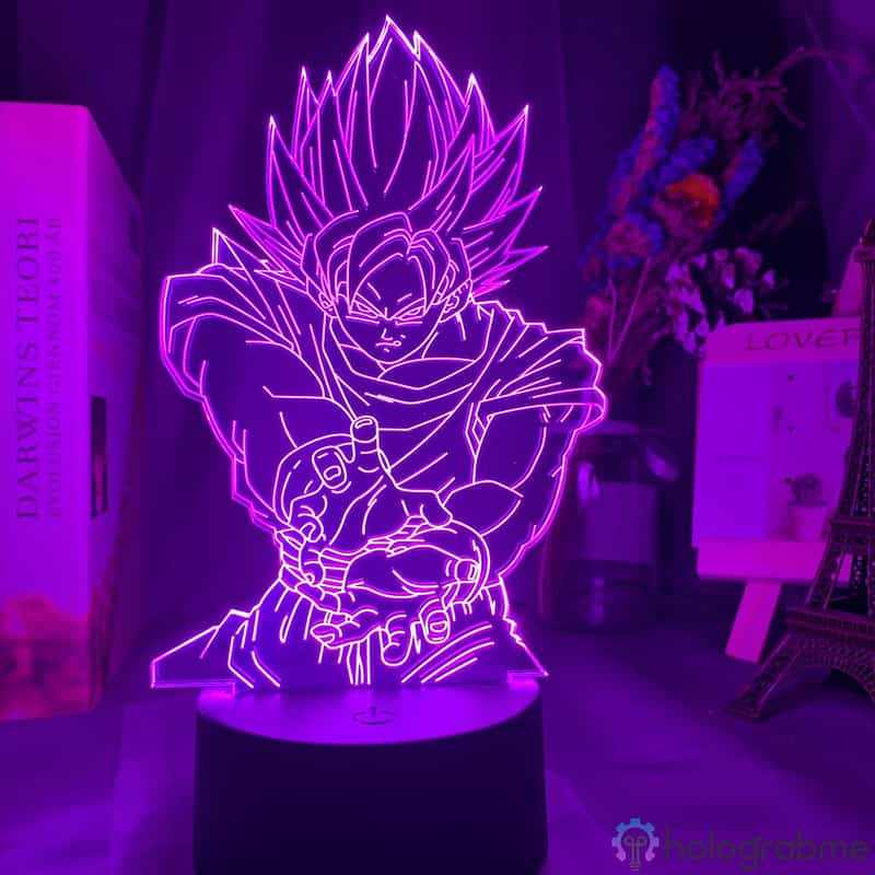 Lampe 3D Goku SSJ Kamehameha 7