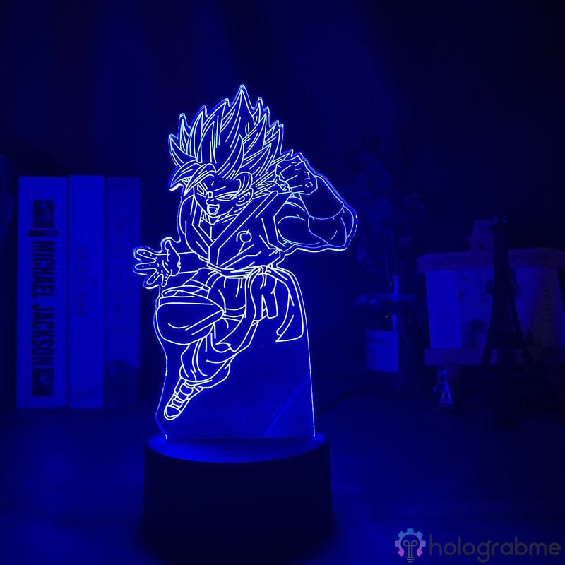 Lampe 3D Goku blue 4