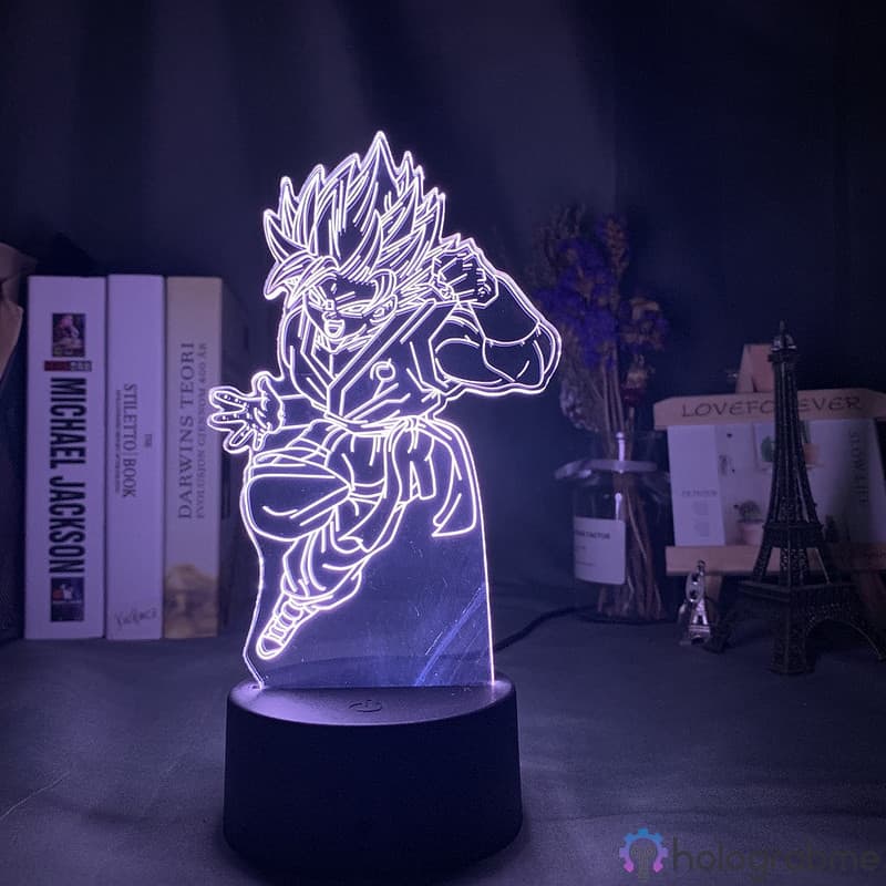 Lampe 3D Goku blue 5