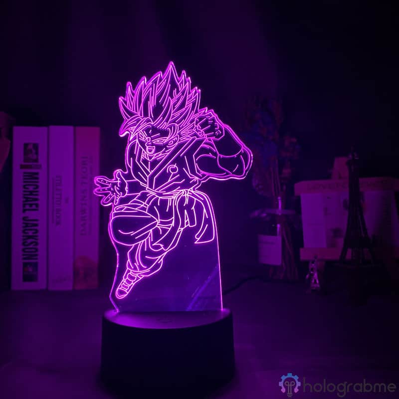 Lampe 3D Goku blue 7
