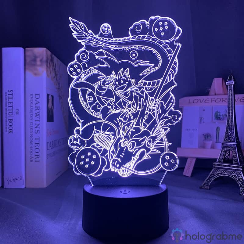 Lampe 3D Goku et Shenron 4