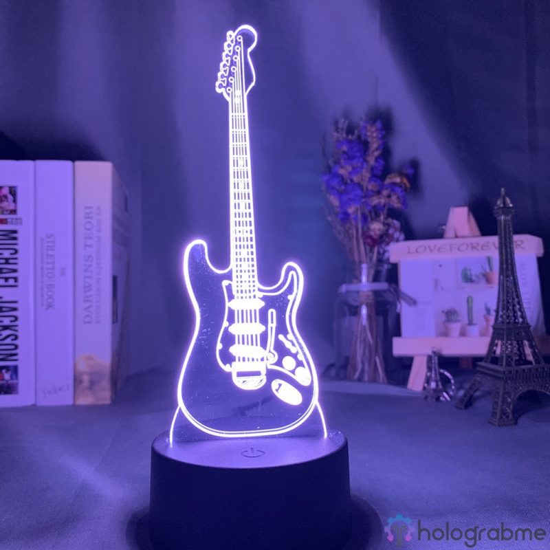 Lampe 3D Guitare Electrique 4