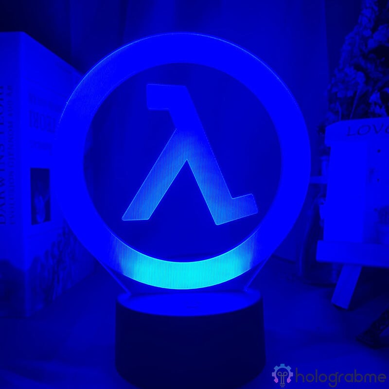 Lampe 3D Half Life Logo 3
