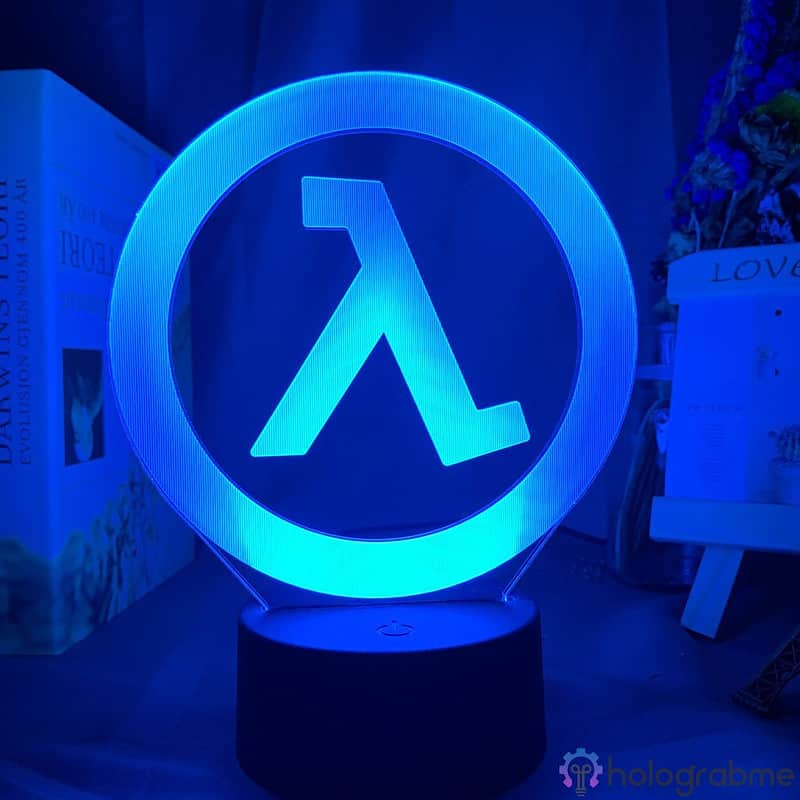 Lampe 3D Half Life Logo 4